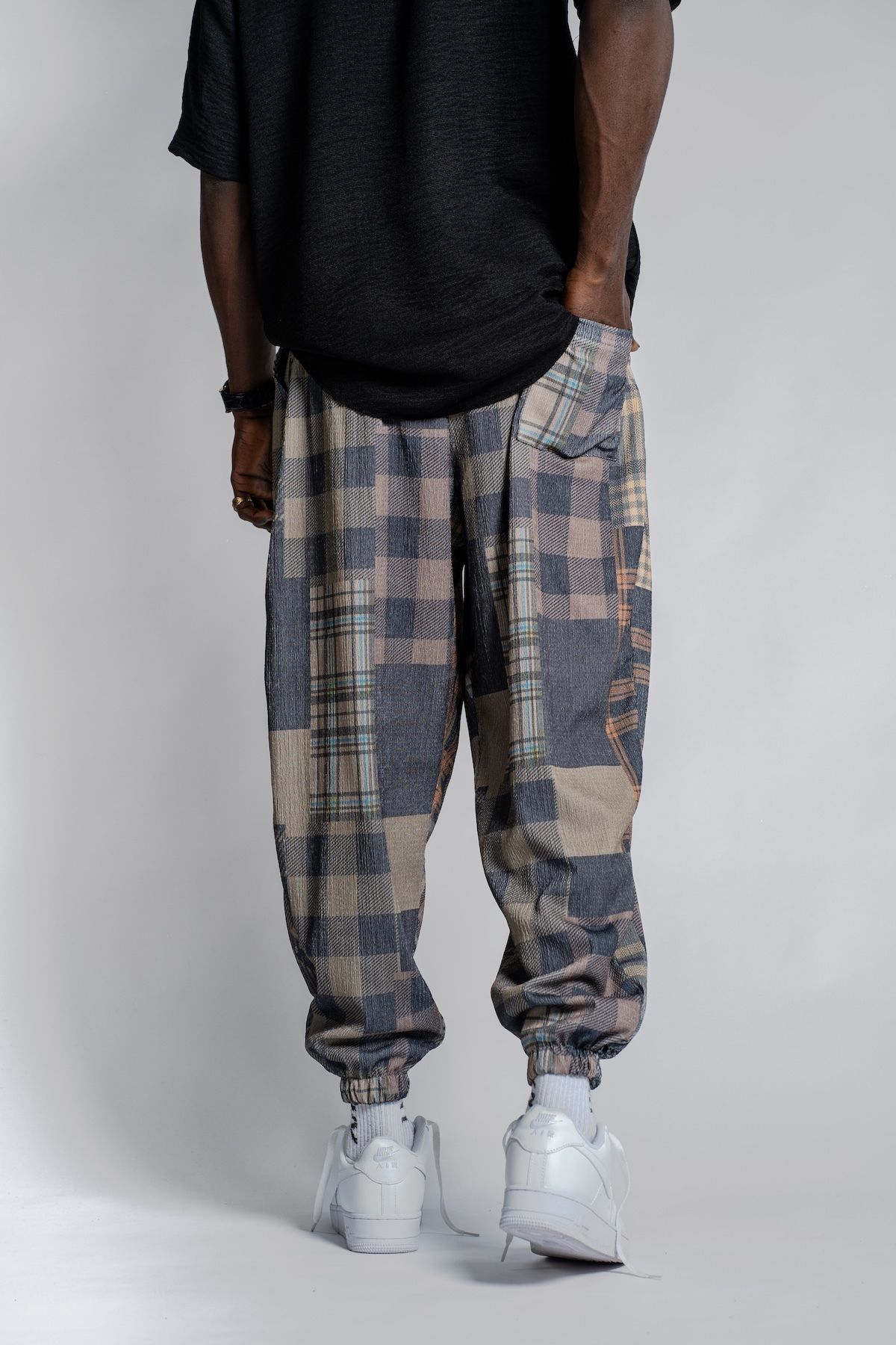 SUPERBLUE-Unisex Etkink Pattern Figured Summer Wrap Baggy Trousers 4