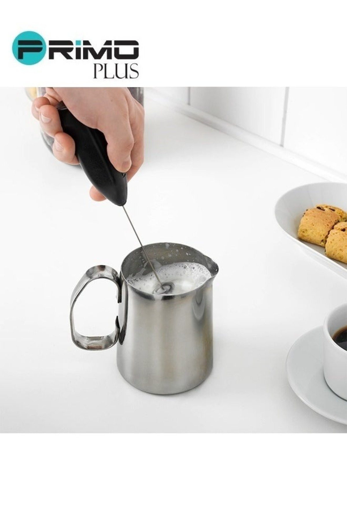 Primo Plus-Primo Plus Handheld Coffee and Milk Frother Black 5