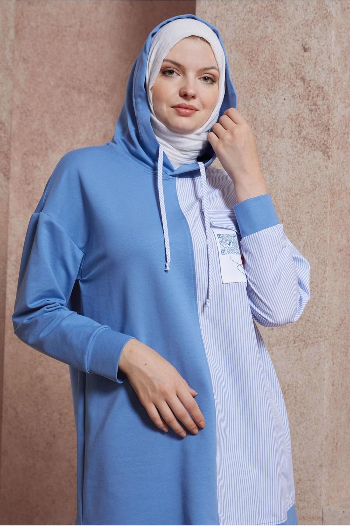 تونیک ورزشی کلاه دار 44618 Alvina