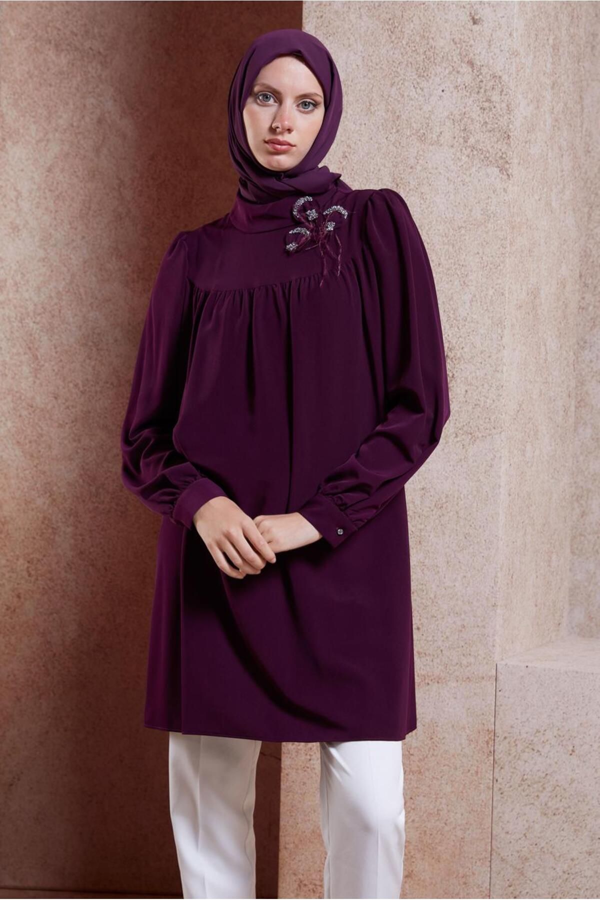 تونیک حجاب سنگی 42902 Alvina