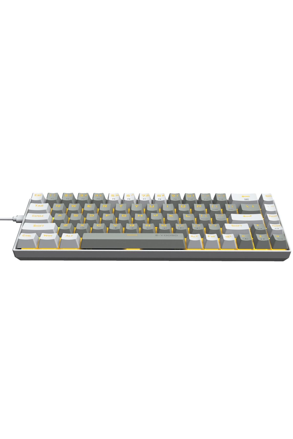 e-yooso-Z-686 65% Gaming Keyboard,Hot Swappable Red Switch, 68 Keys Mini Wired Mechanical Keyboard 7