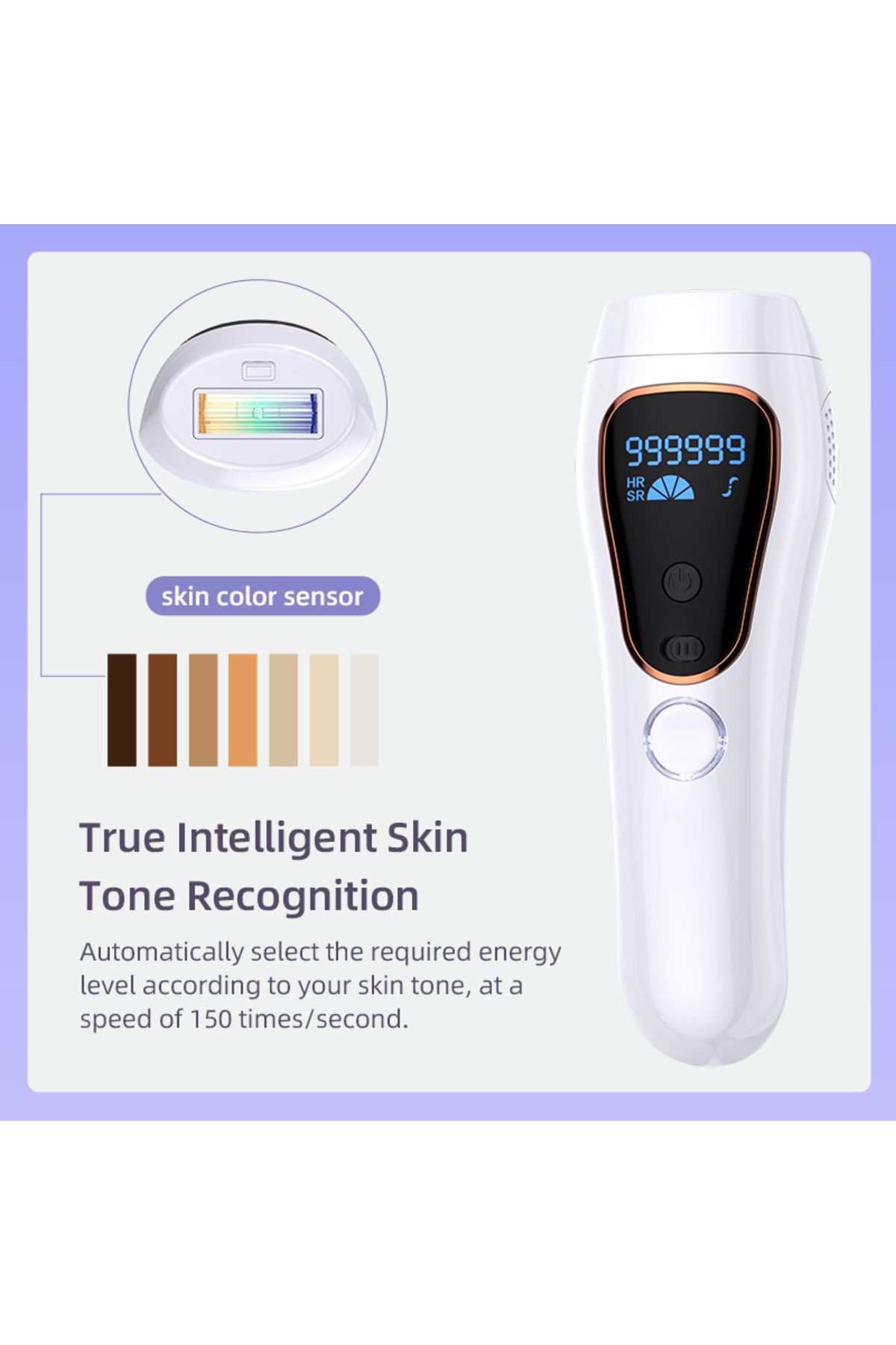 COOYA-Ipl Laser Permanent Hair Remover, Electric Compact, Suitable for Home Use, Does Not Hurt the Skin 2