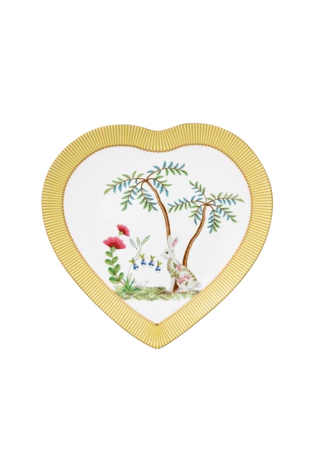 Pip Studio-Set of 2 plates, heart shape, Pip Studio, Yellow, 21.5 cm, La Majorelle collection 4