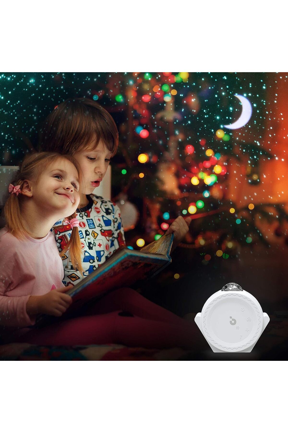 COOYA-3 in 1 Dynamic Galaxy Projector Night Light,Touch Control,Adjustable Angle,Three Projection Effects 7