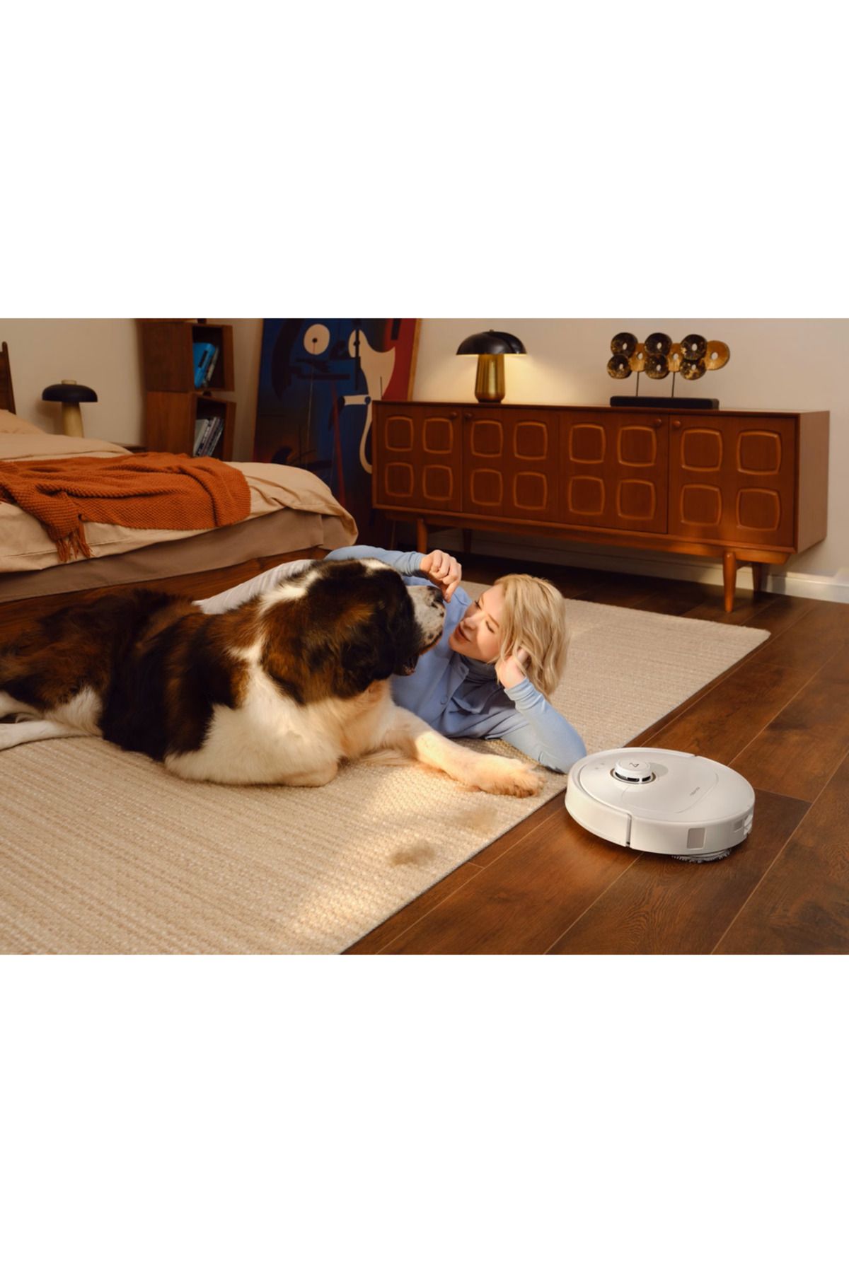 Roborock-Robot aspirator ROBOROCK QRevo MaxV, 0.33 l, 14.4V, Autonomie max 180 min, Functie mop (Alb) 7