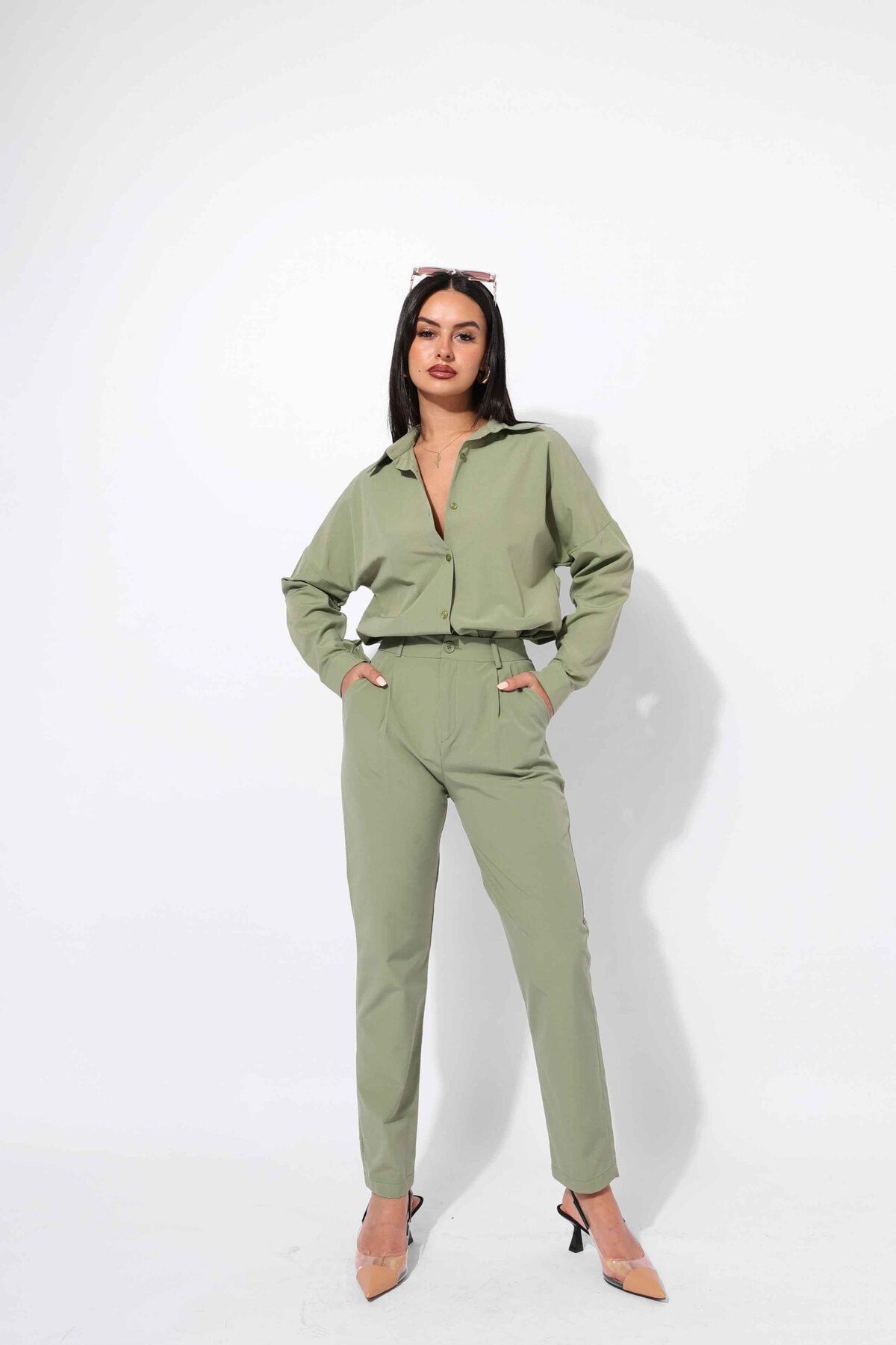 Reyon-KHAKI GREEN PANT 5