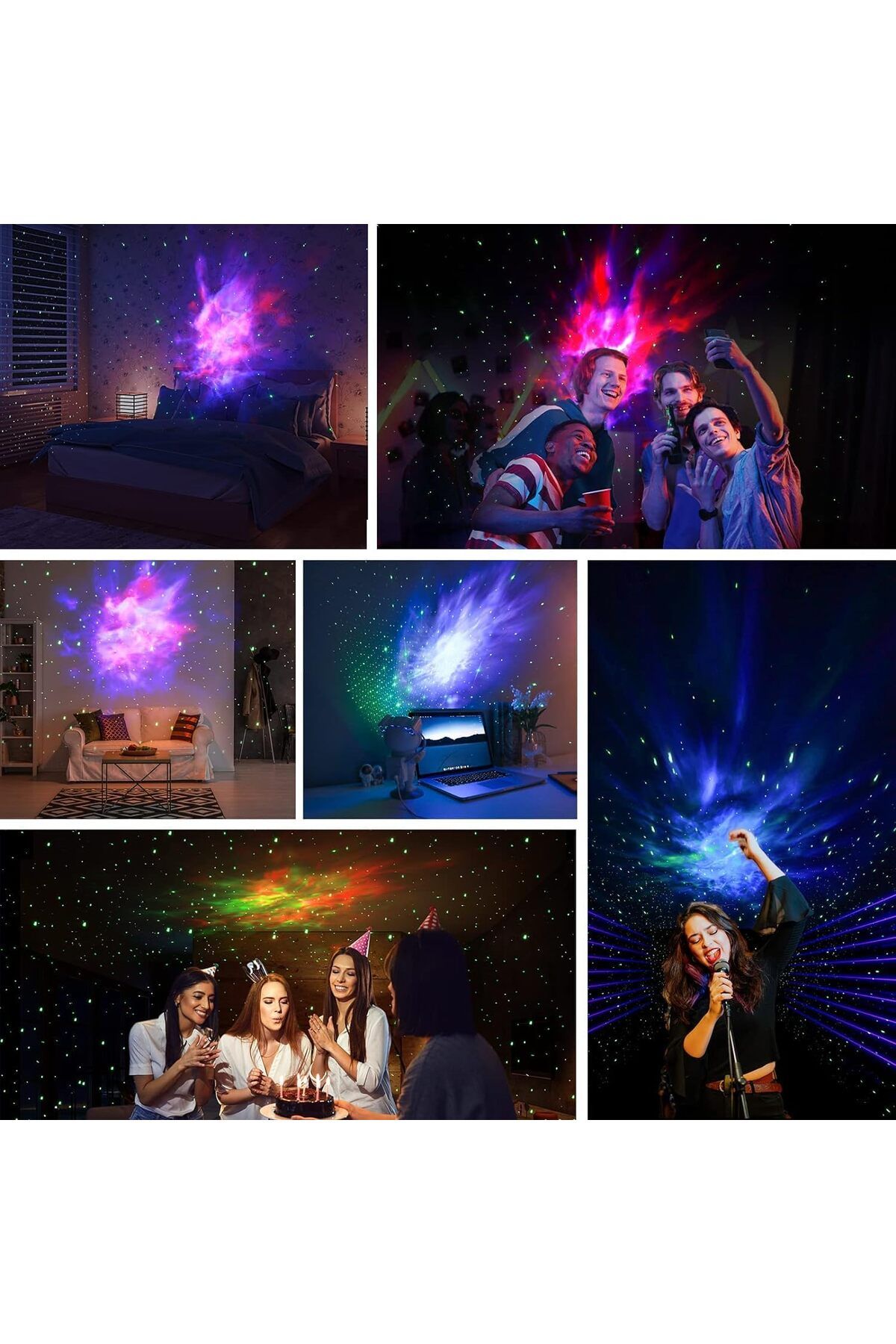 COOYA-Astronaut Projector with Remote Control Timer for Bedroom, 360° Adjustable Starry Sky 7