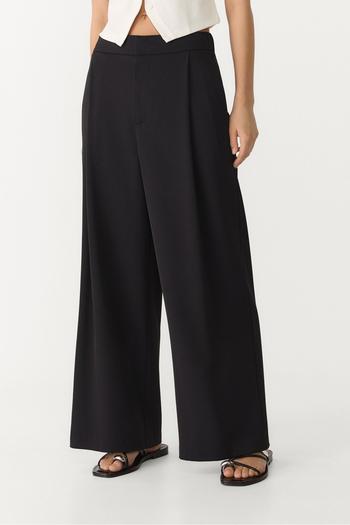 Stradivarius-Smart culottes with darts 2