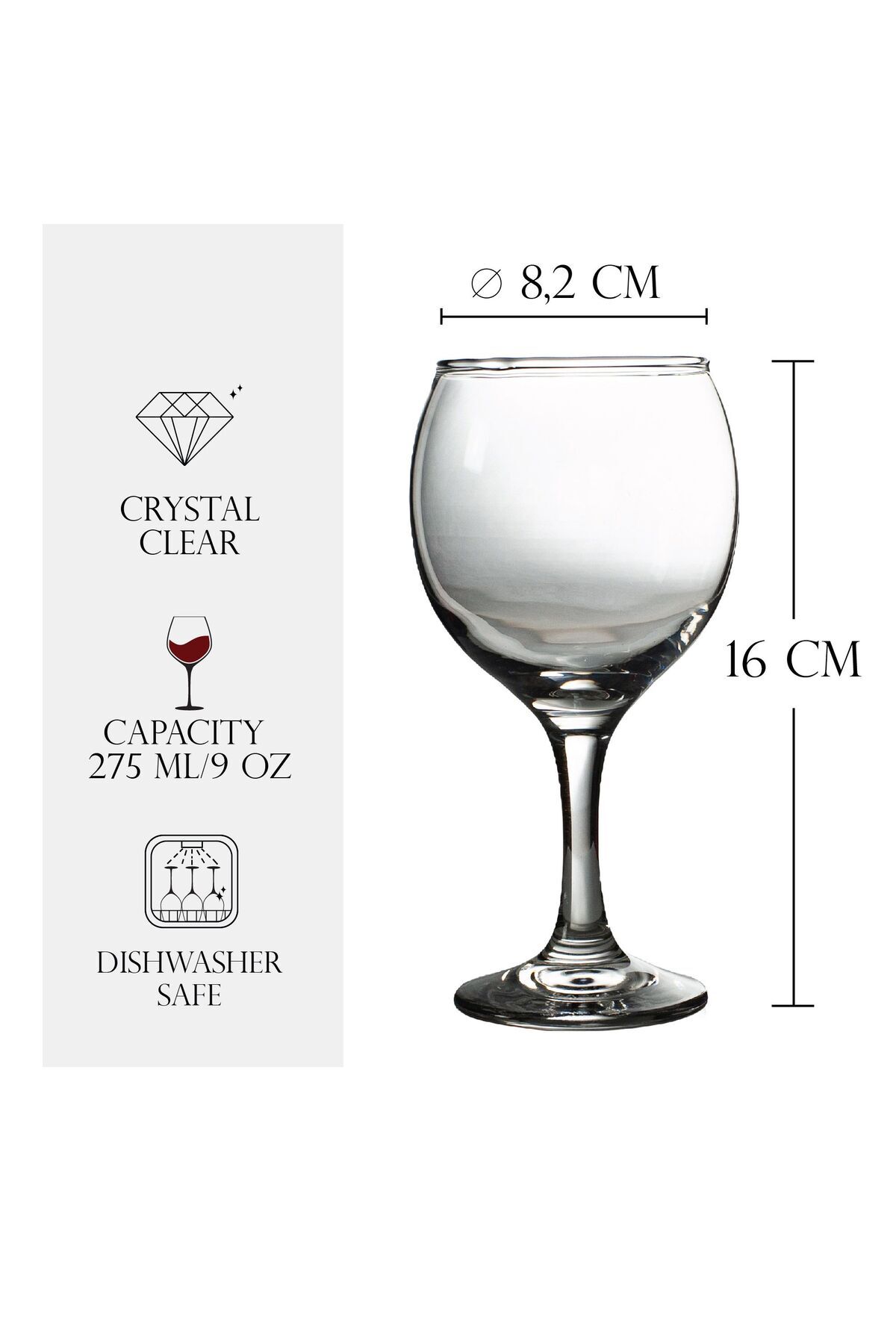 Cesiro-Glass stemmed glass, Cesiro, 275 ml 2