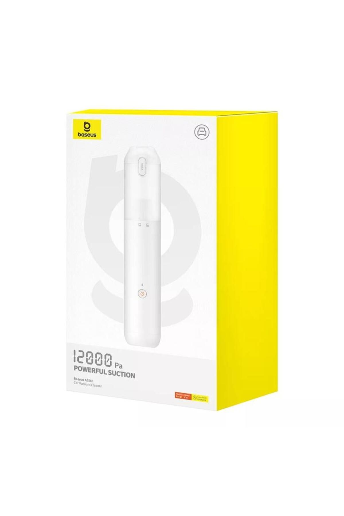 Baseus-Aspirator de mana Auto Baseus A3 Lite, 100 W, 12000 Pa, Recipient 0.4 l, Design 4-in-1 (Alb) 5