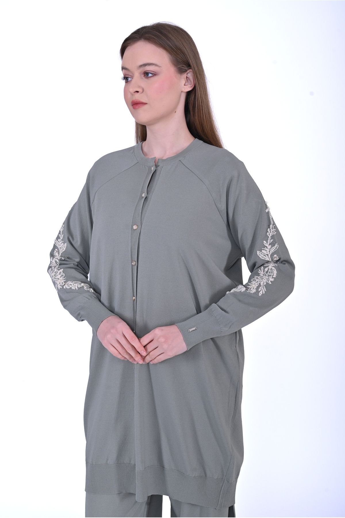 Invee-سترة صوفية مطرزة بالخرز من INVEE 6846 3