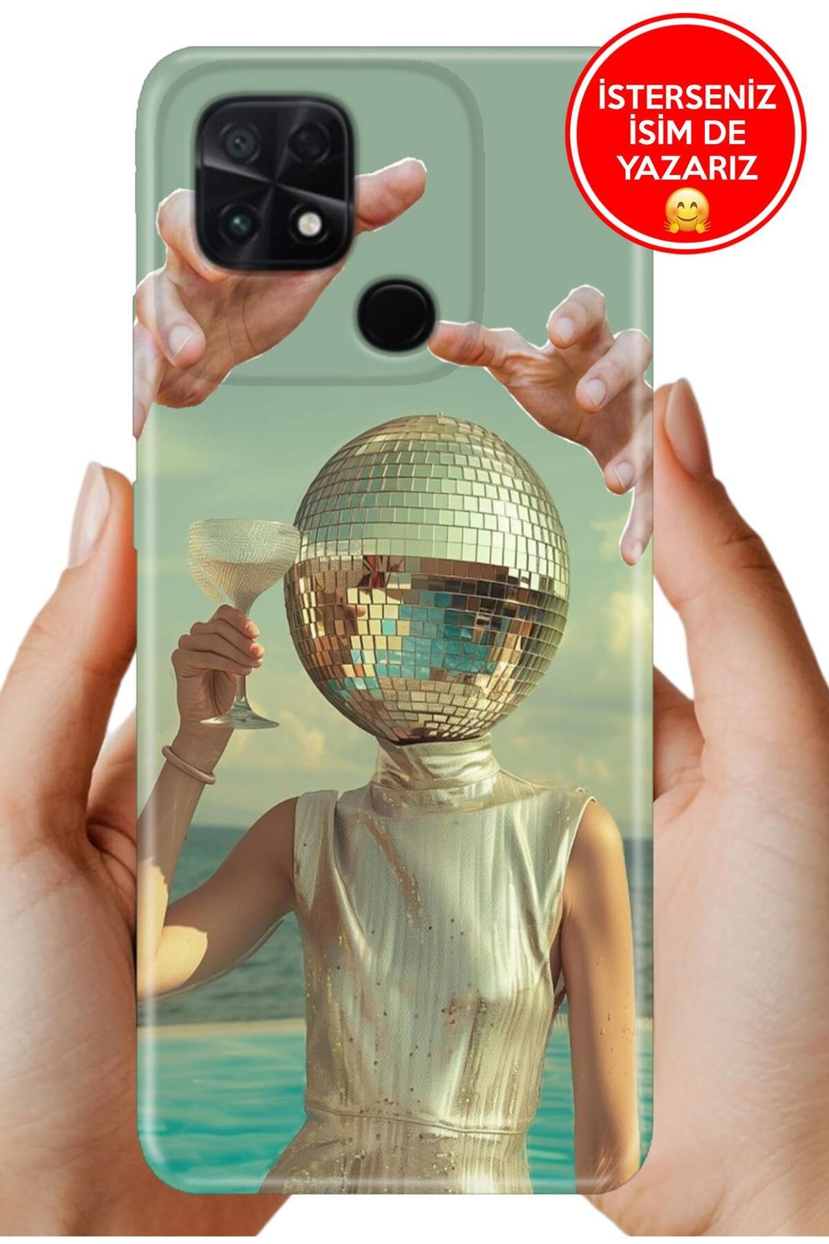 POCO C40 / Xiaomi Poco-C40 Kılıf FullCover Resimli Desenli Silikon Disco Disco