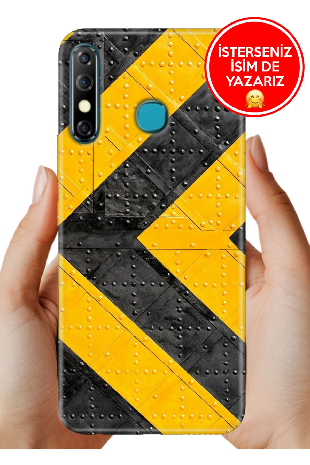 Cekuonline İnfinix Hot 8 Kılıf FullCover Resimli Desenli Silikon Çok Tehlikeli