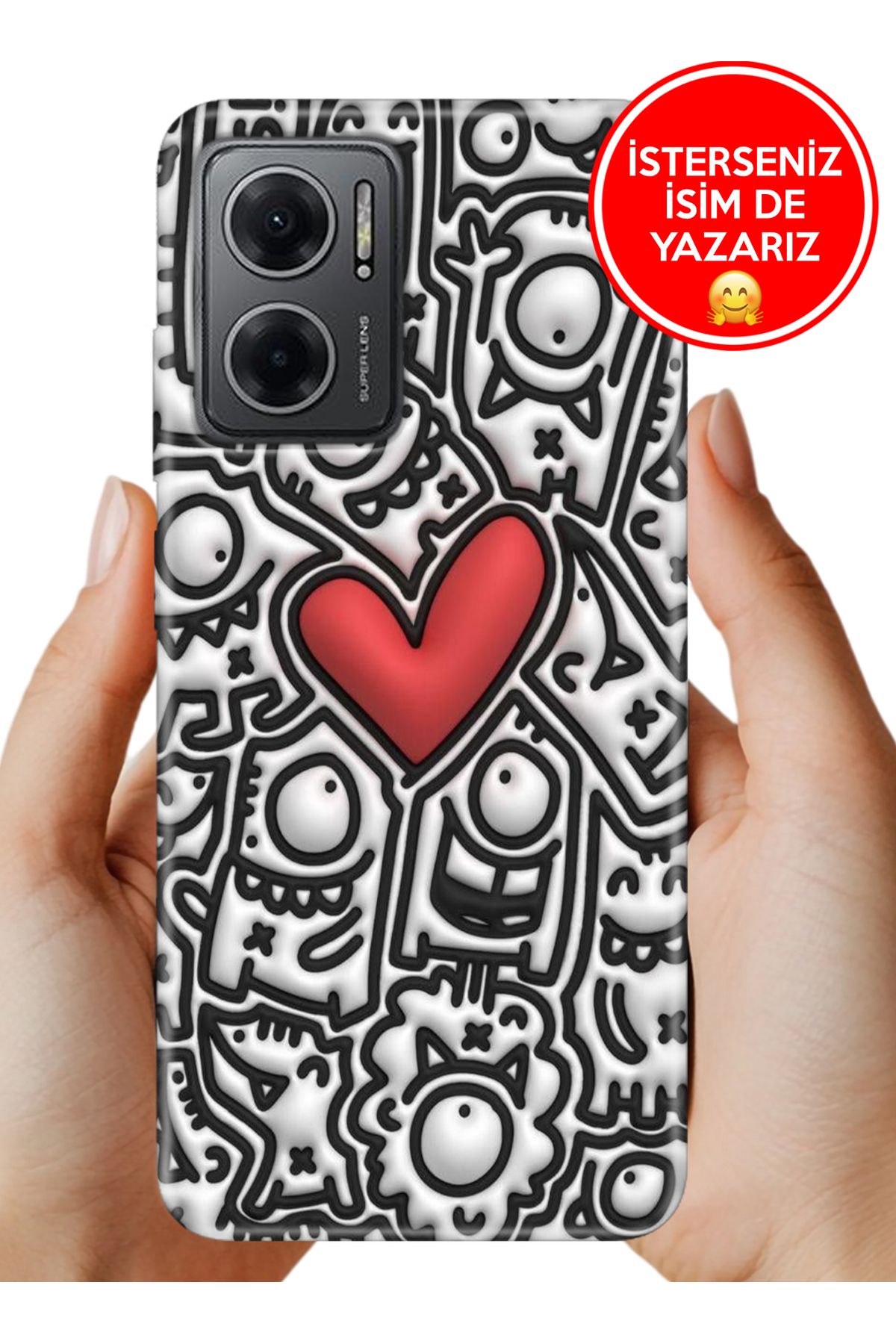 Cekuonline Redmi Note 11E Kılıf Baskılı Life Style Kapak Silikon Eski Çağlar
