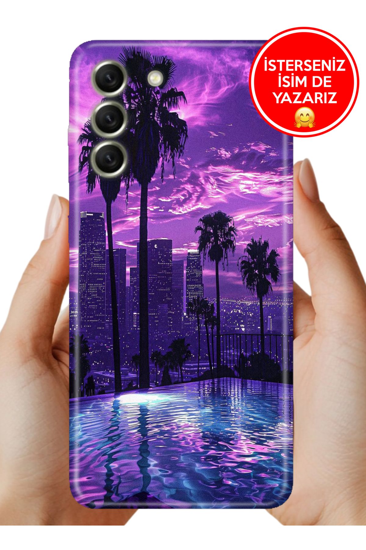 Cekuonline Samsung Galaxy S21 FE Kılıf Baskılı Life Style Kapak Silikon LandScape