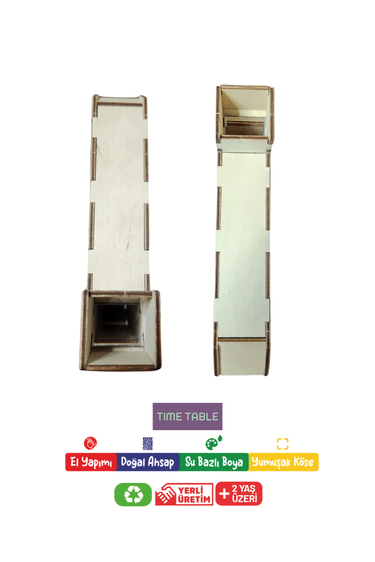 TIME TABLE Periskop Yapım Seti Ahşap Boyanabilir Montessori Eğitim Ürünü - Fen Bilimleri Deneyleri fotoğrafı 3 (önizleme)