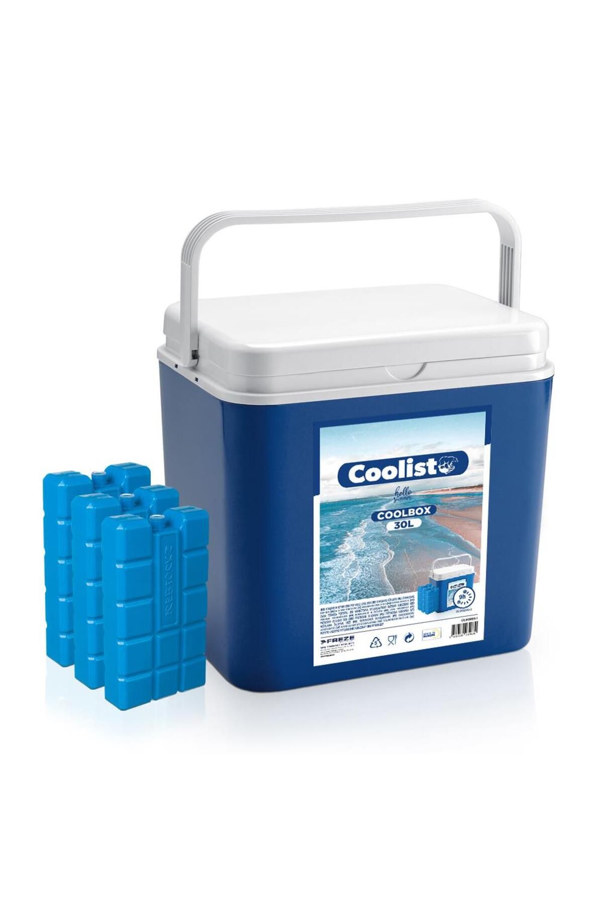 VİBE UNİCO Coolist CLB30SET 30 Litre Buzluk + 3 Adet 400gr. Buz Kaseti