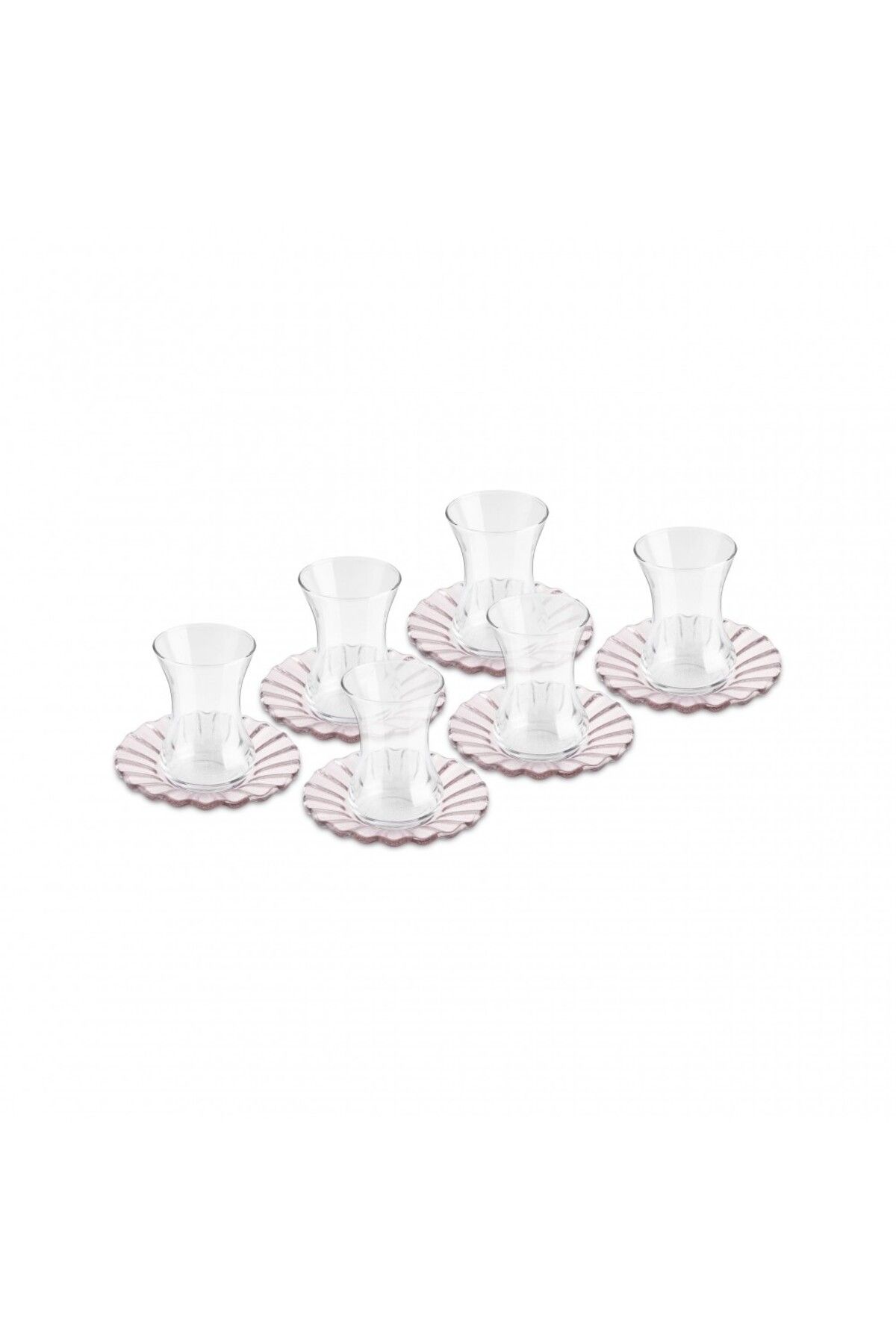 Karaca-Luna Hellbraun 12-teiliges Teeservice für 6 Personen 6