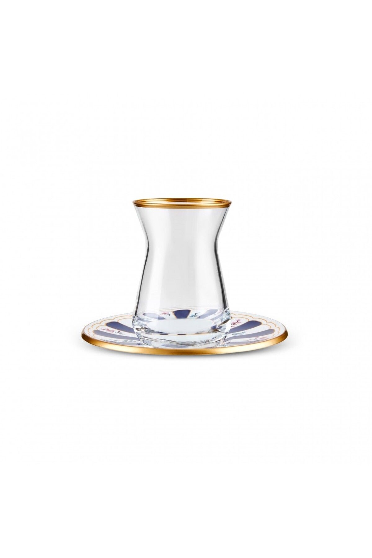 Karaca-Bursa Türkisches Teeglas-Set, 12-teilig, Marineblau 11