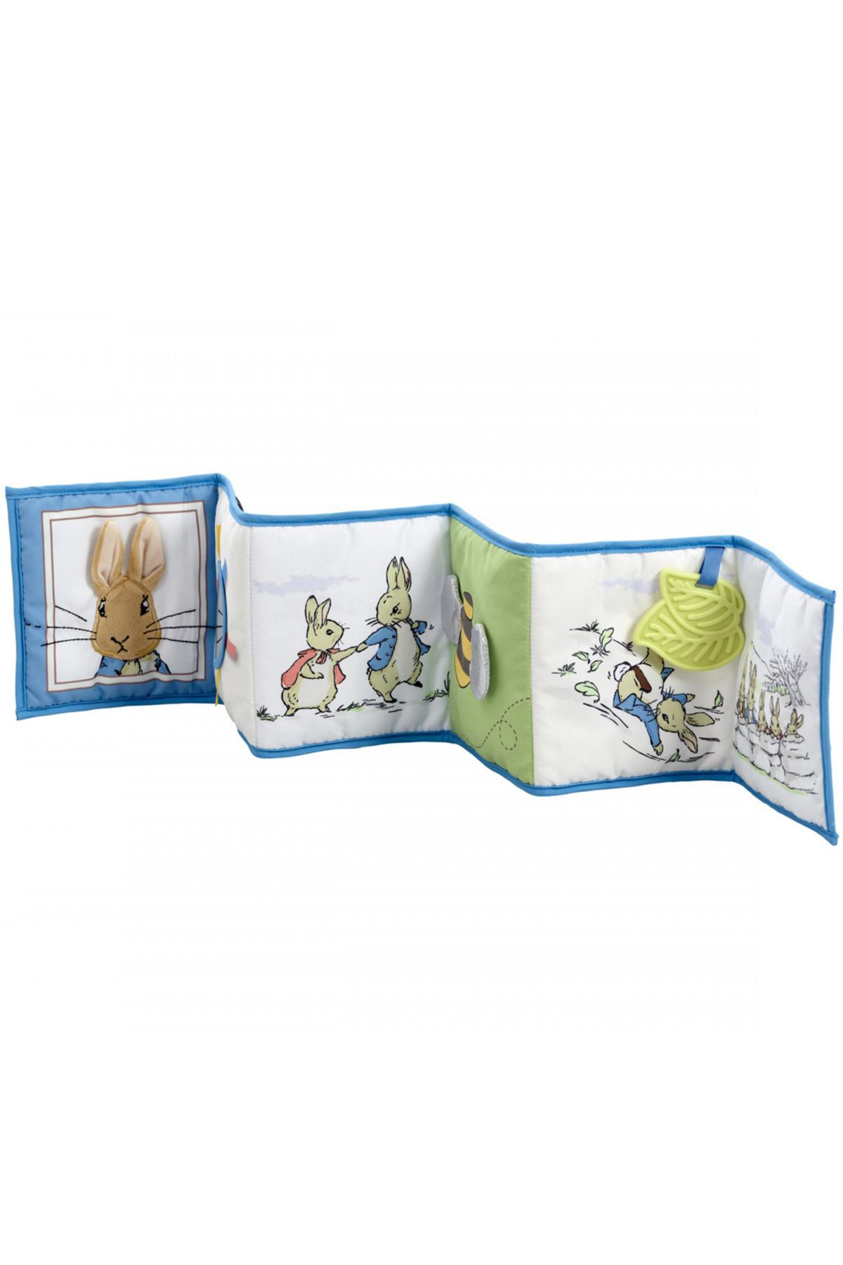 Rainbow-Peter the Rabbit toy - book with two faces for sensory development 5