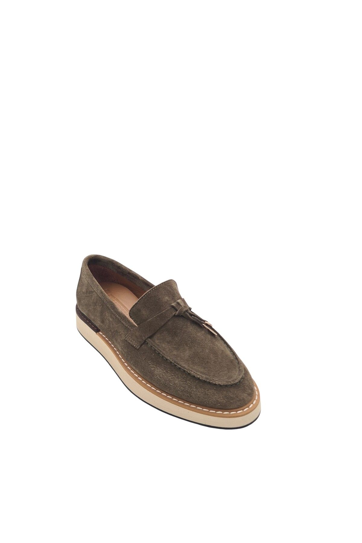 aayak&kabımofficial-Comfortable and Stylish Genuine Leather Suede Women's Loafer – Saraç Embroidered Eva Sole 1