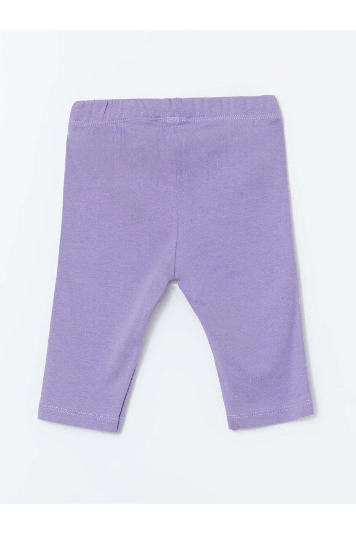 LC Waikiki Elsiva Collection Lila Beli Lastikli Baskılı Kız Çocuk Tayt fotoğrafı 2 (önizleme)