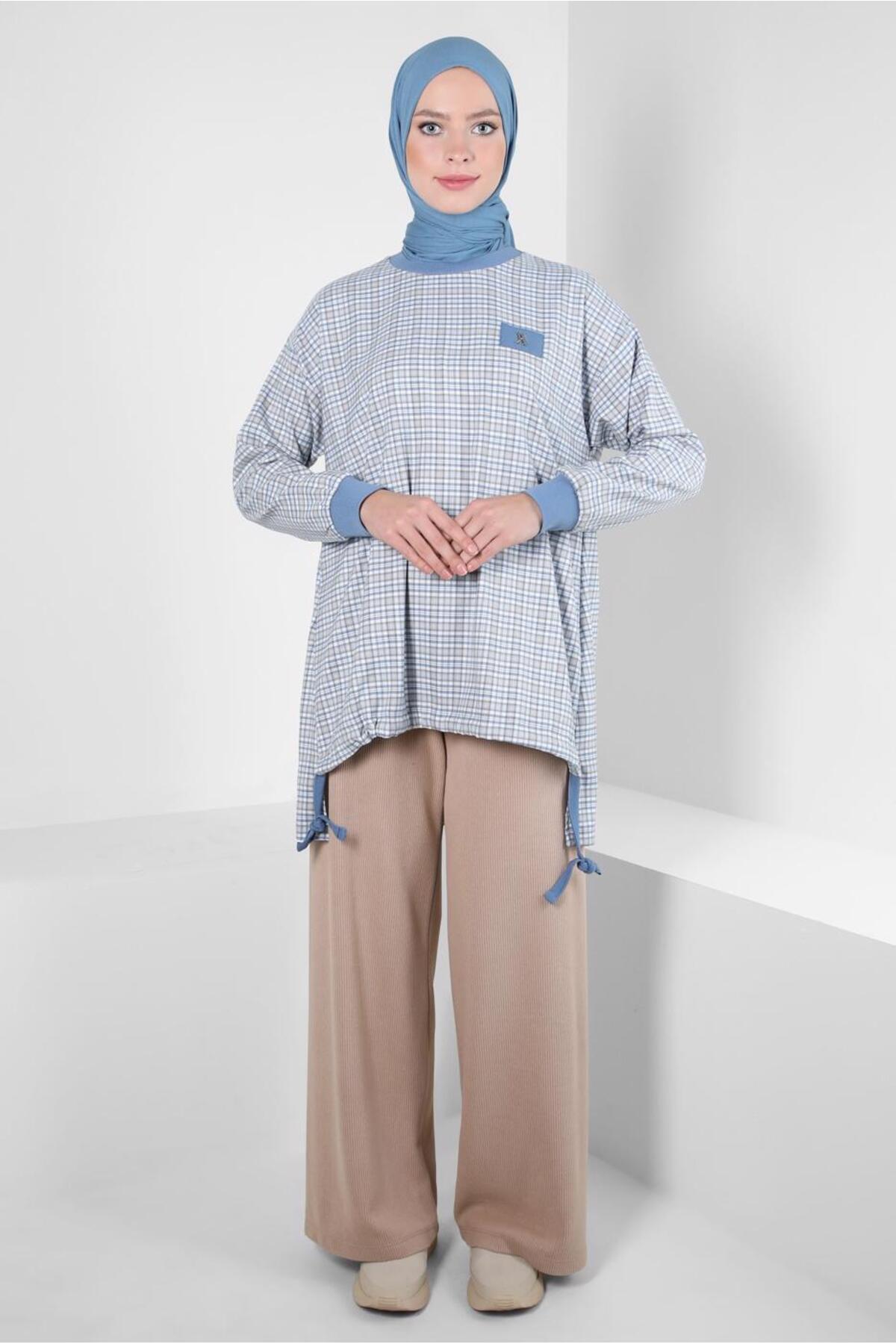 آلوینا تونیک طرحدار چهارخانه ۴۴۲۹۷-۱ آلوینا تونیک طرحدار چهارخانه ۴۴۲۹۷-۱