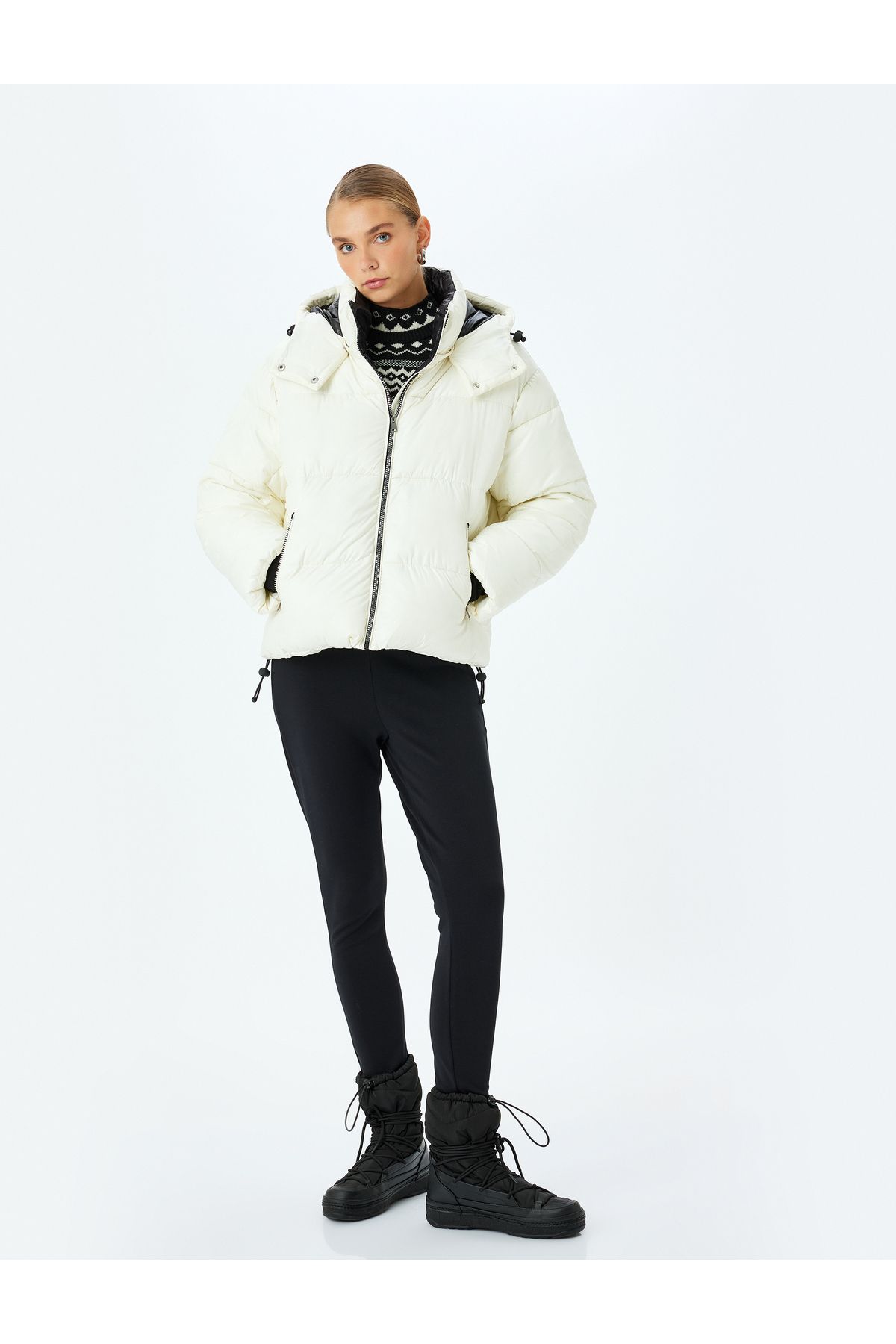 Koton Yeni Sezon Slim Fit İçi Polarlı Fuzo Kayak Taytı