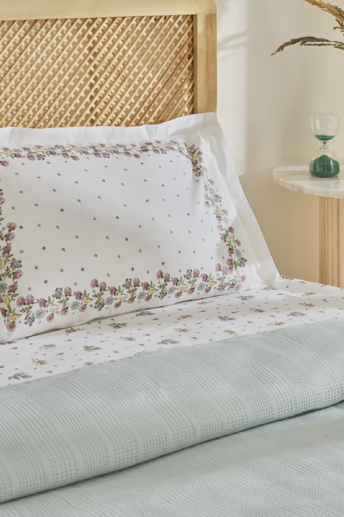Karaca Home-Roshell 100% Cotton Single Pique Set Sage 4