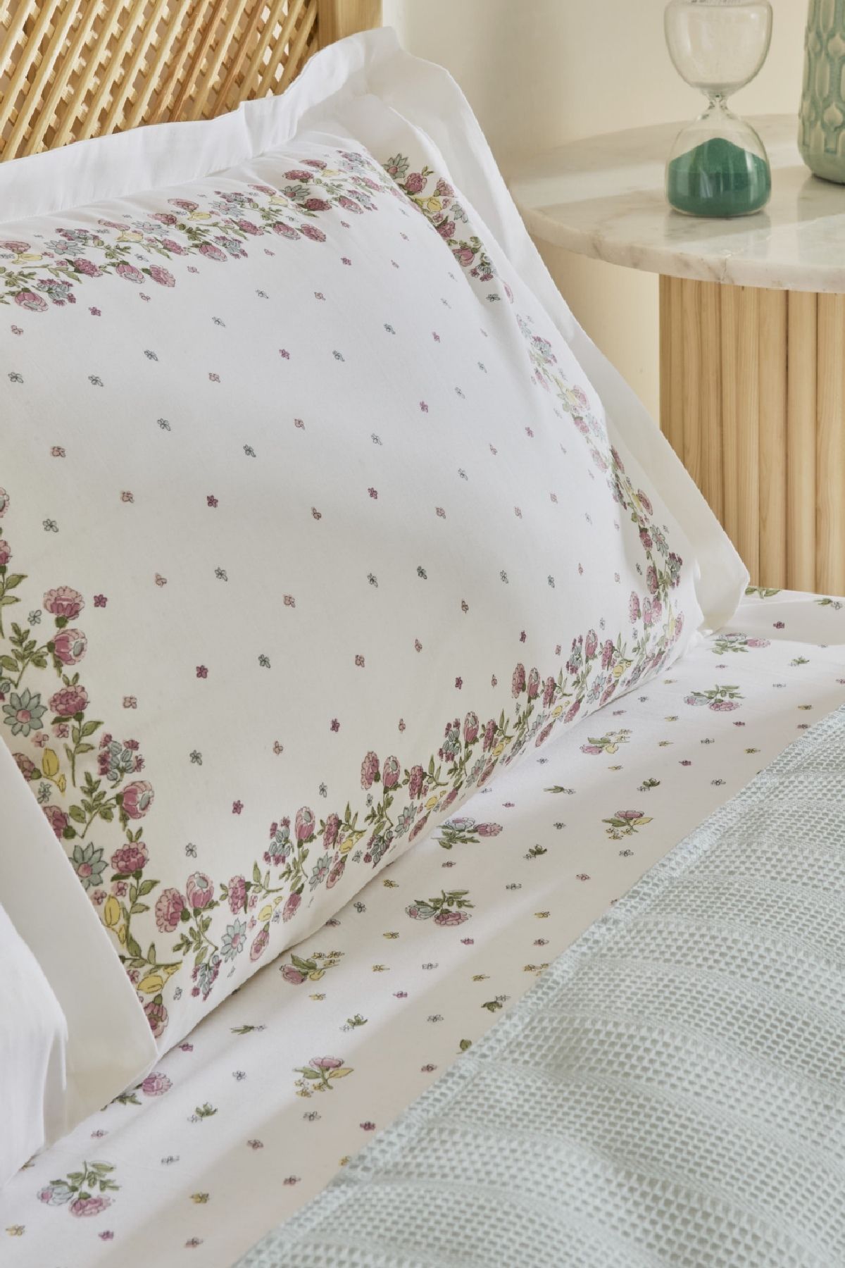 Karaca Home-Roshell 100% Cotton Single Pique Set Sage 6