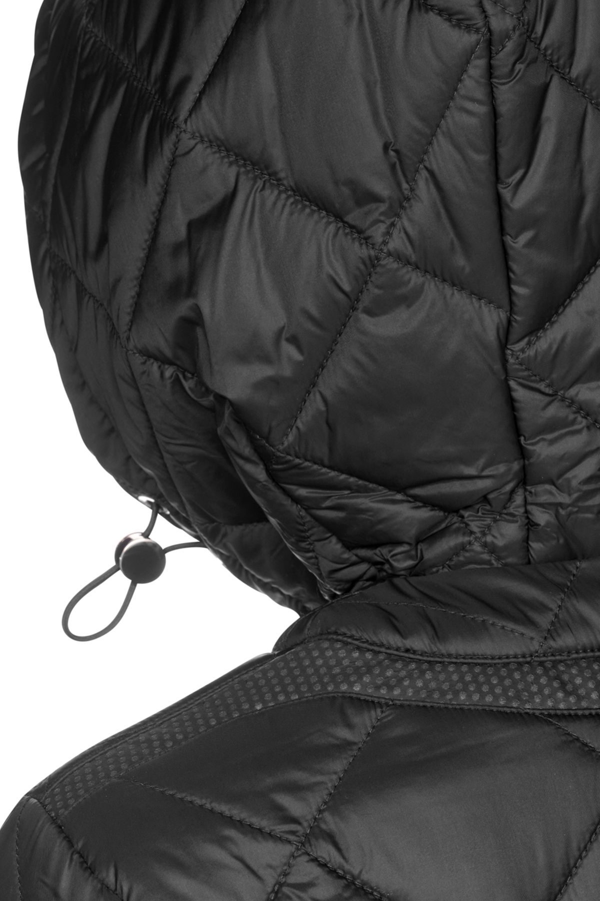 کت زنانه مشکی XHUP AMABEL HOOD COAT W4620BT3132F9000 Geox