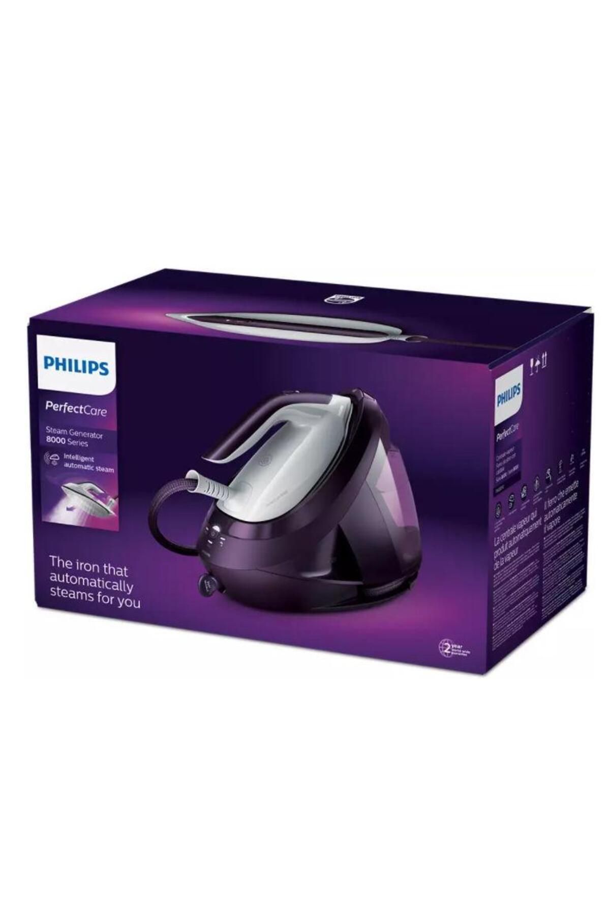 Philips-Statie de calcat  Philips PSG8050/30, 1.8 L, Rezervor detasabil, Oprire automata Sistem Easy De-Calc 4