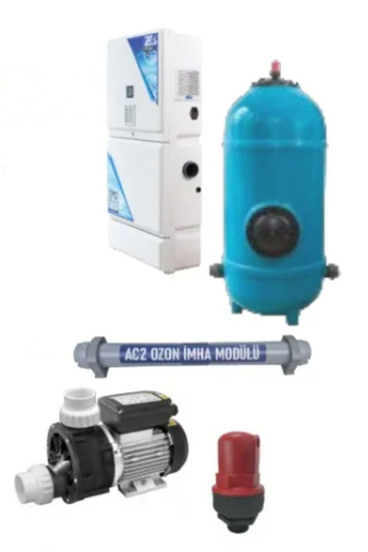 ToptancıyızBiz Dozon MAXI SET Havuz Ozon Sistemi 15g/h 1KW- 1/150m3