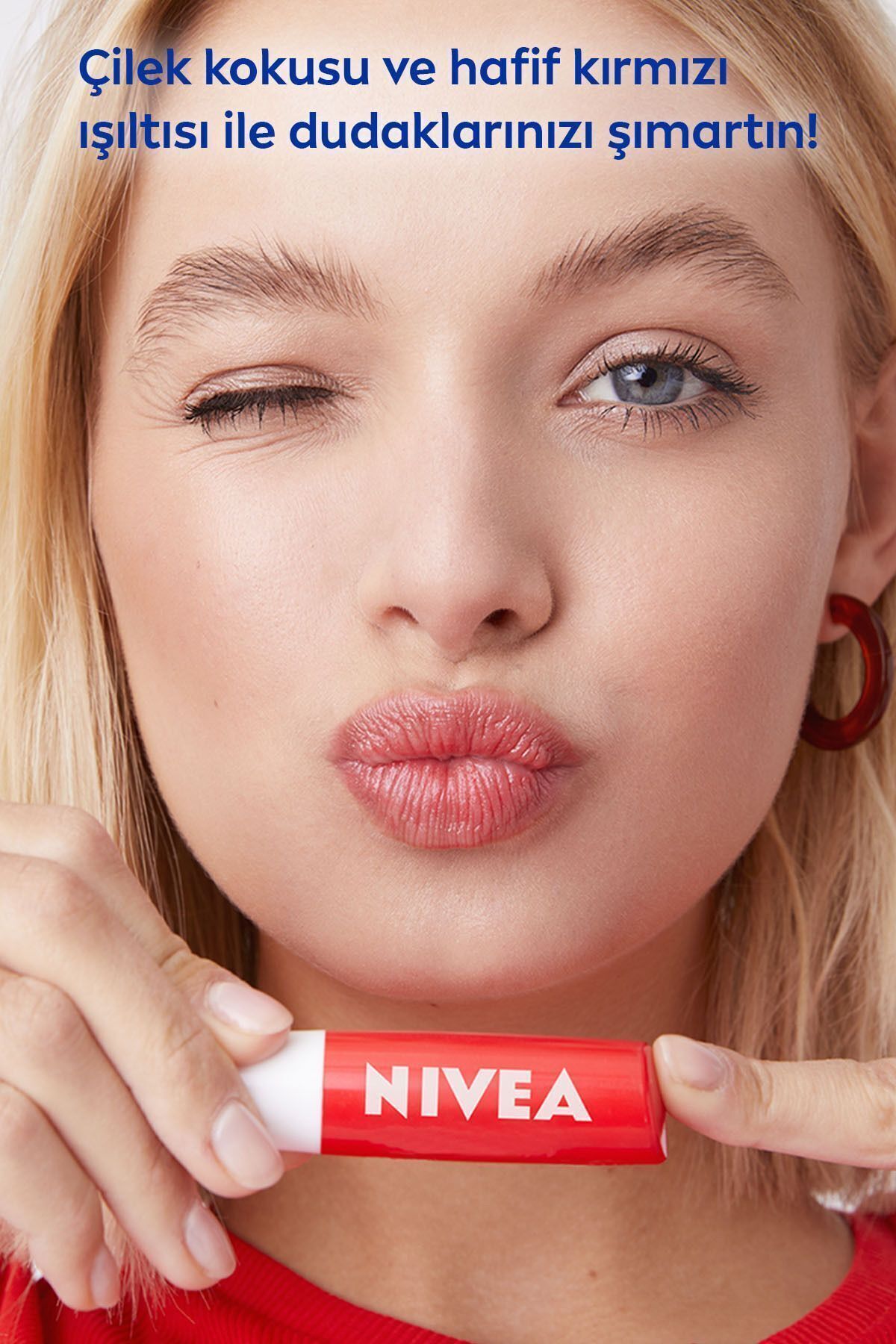 NIVEA-Fruity Shine Strawberry Lip Protector- 4