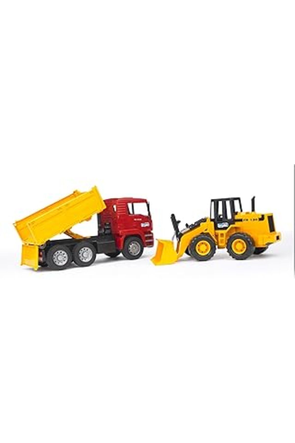 Pazarcan Bruder - Man Damperli Kamyon Ve Fr 130 Kepçe Ölçekli Model