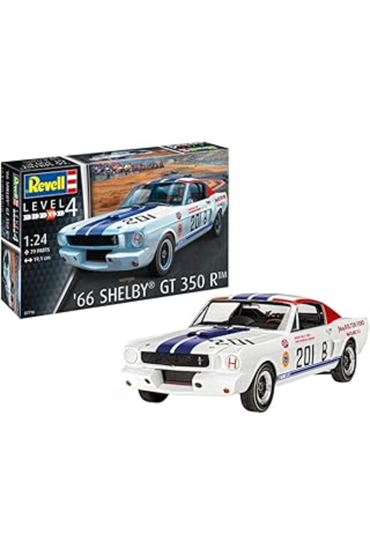 Mu Art Ahşap Revell, 66 Shelby Gt 350 R, Oyuncak
