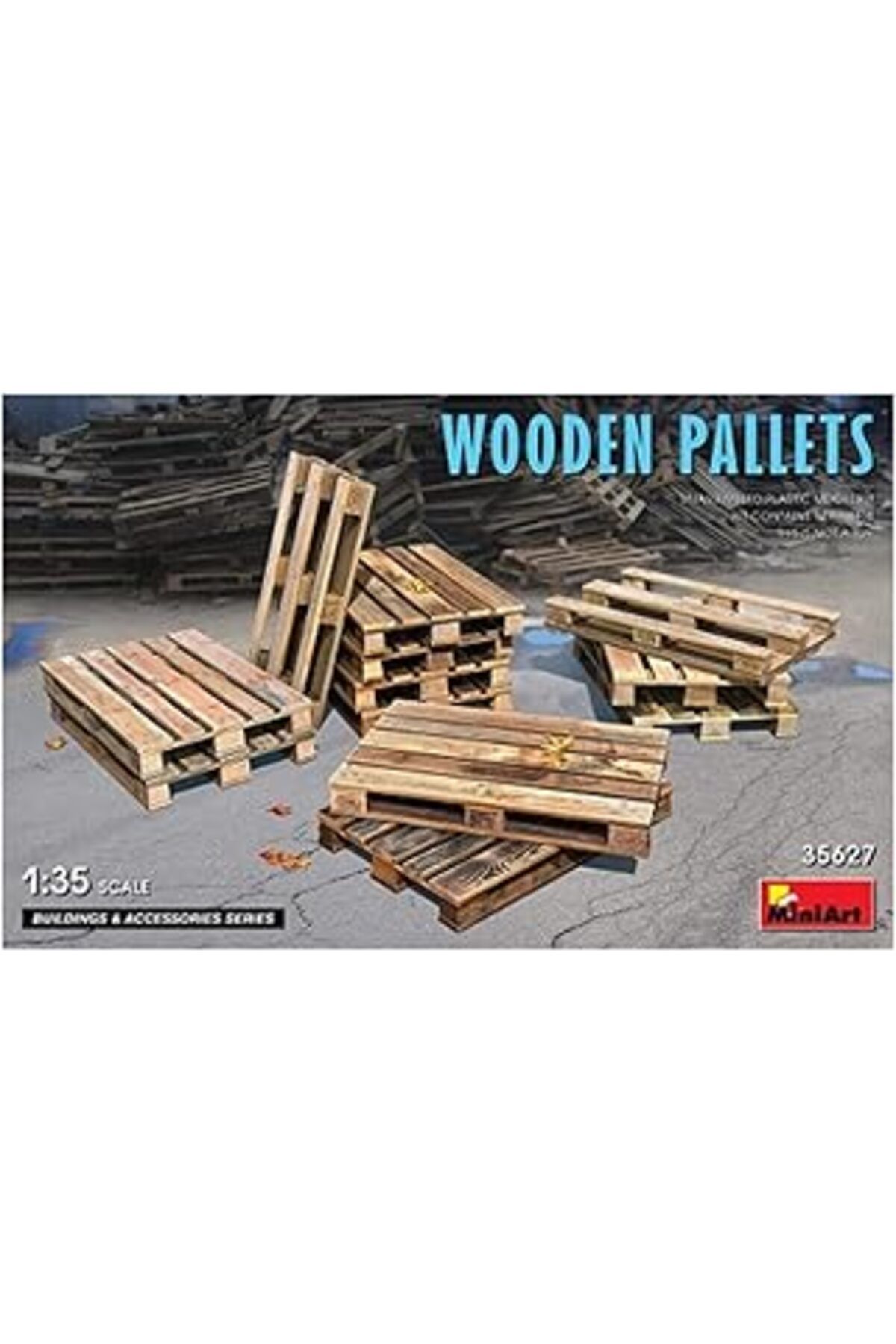 Mu Art Ahşap Miniart 35627 1:35 Ahşap Paletler