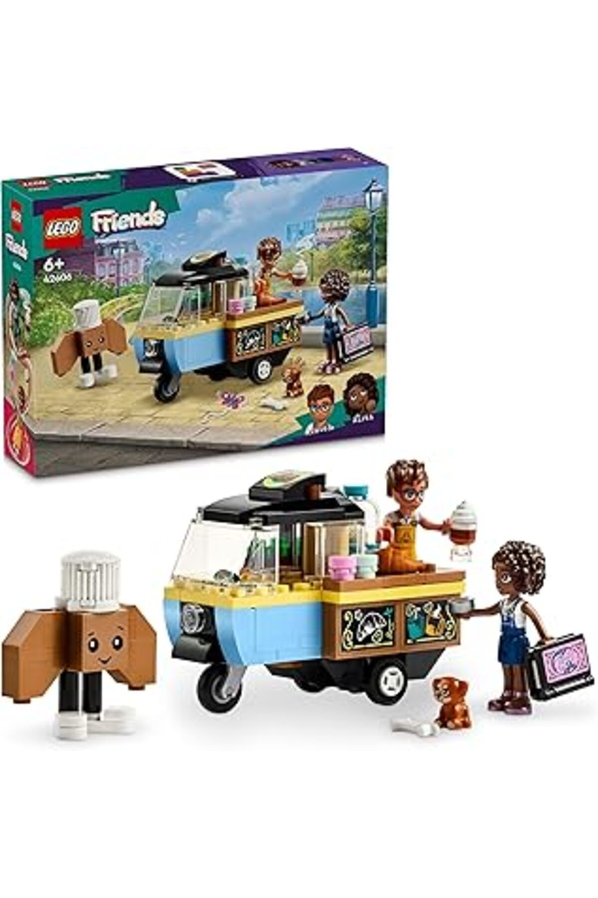 Mu Art Ahşap Lego Friends Mobil Pastane 42606-6 Yaş Ve Üzeri Çocuklar Için Aliya Minifigürü İçeren Yaratıcı Oyun