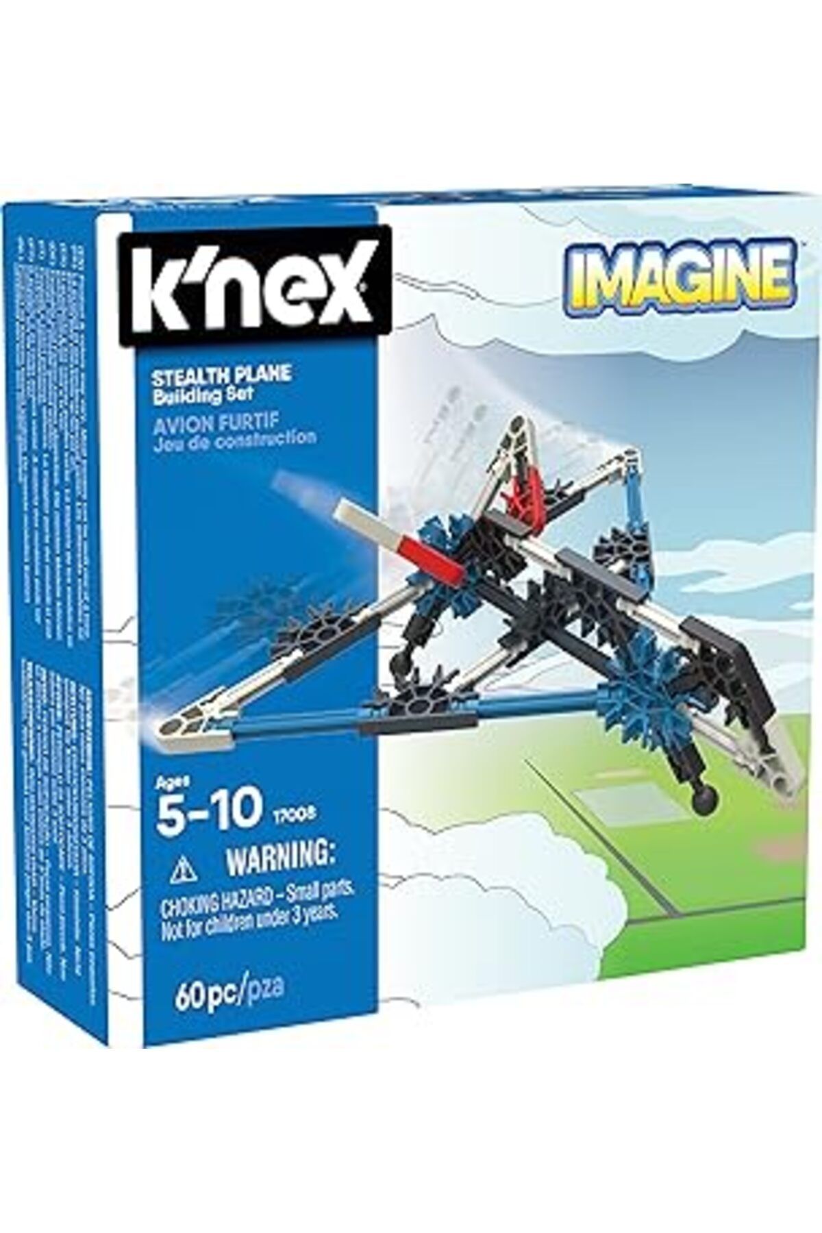 Mu Art Ahşap K'Nex Stealth Plane Model Yapım Seti