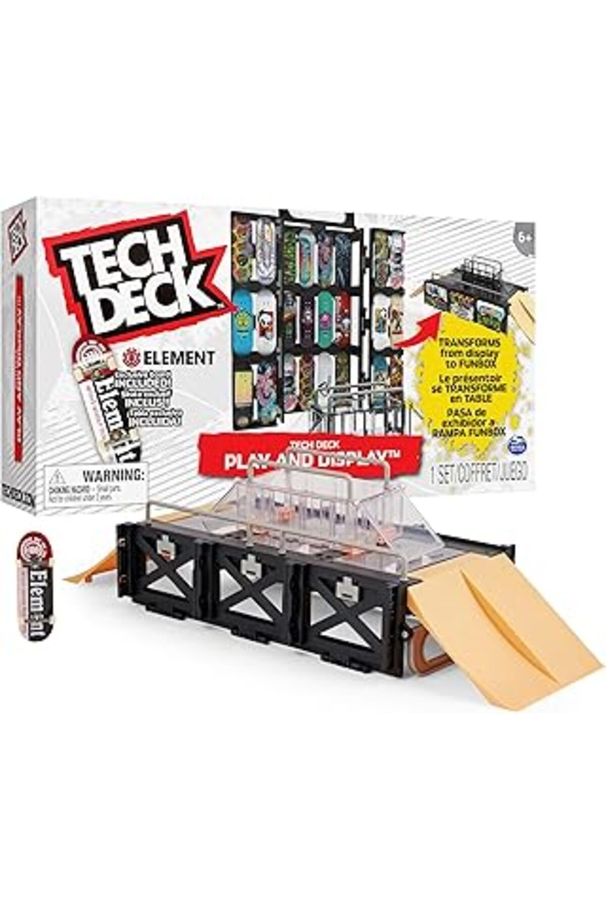 Mu Art Ahşap Tech Deck Dönüştürülebilen Oyun Ve Sergi Rampa Seti Ve Özel Parmak Kaykaylı Taşıma Çantası, 6 Yaşın