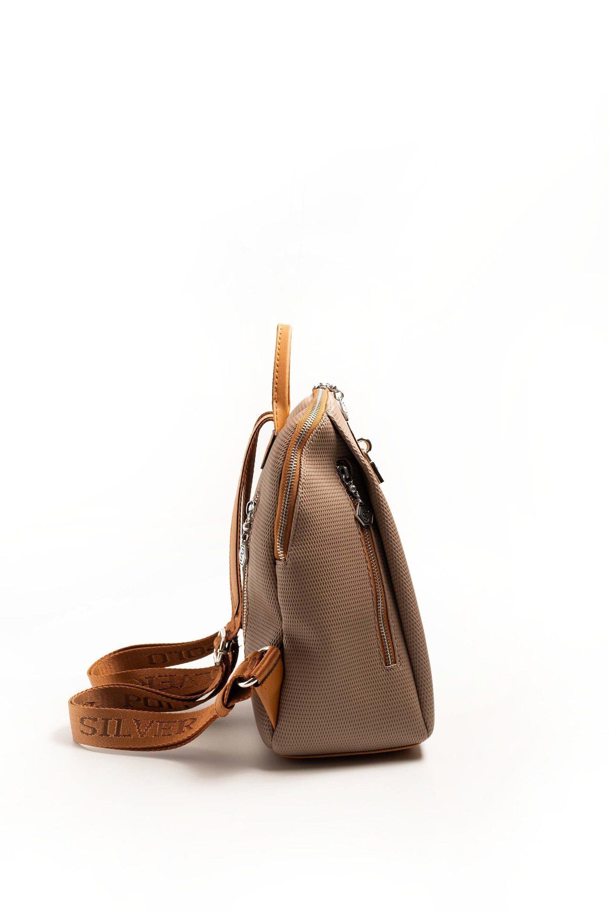 Silver Polo-Silver & Polo Sand - A.Taba Sp1123 Women's Backpack 3