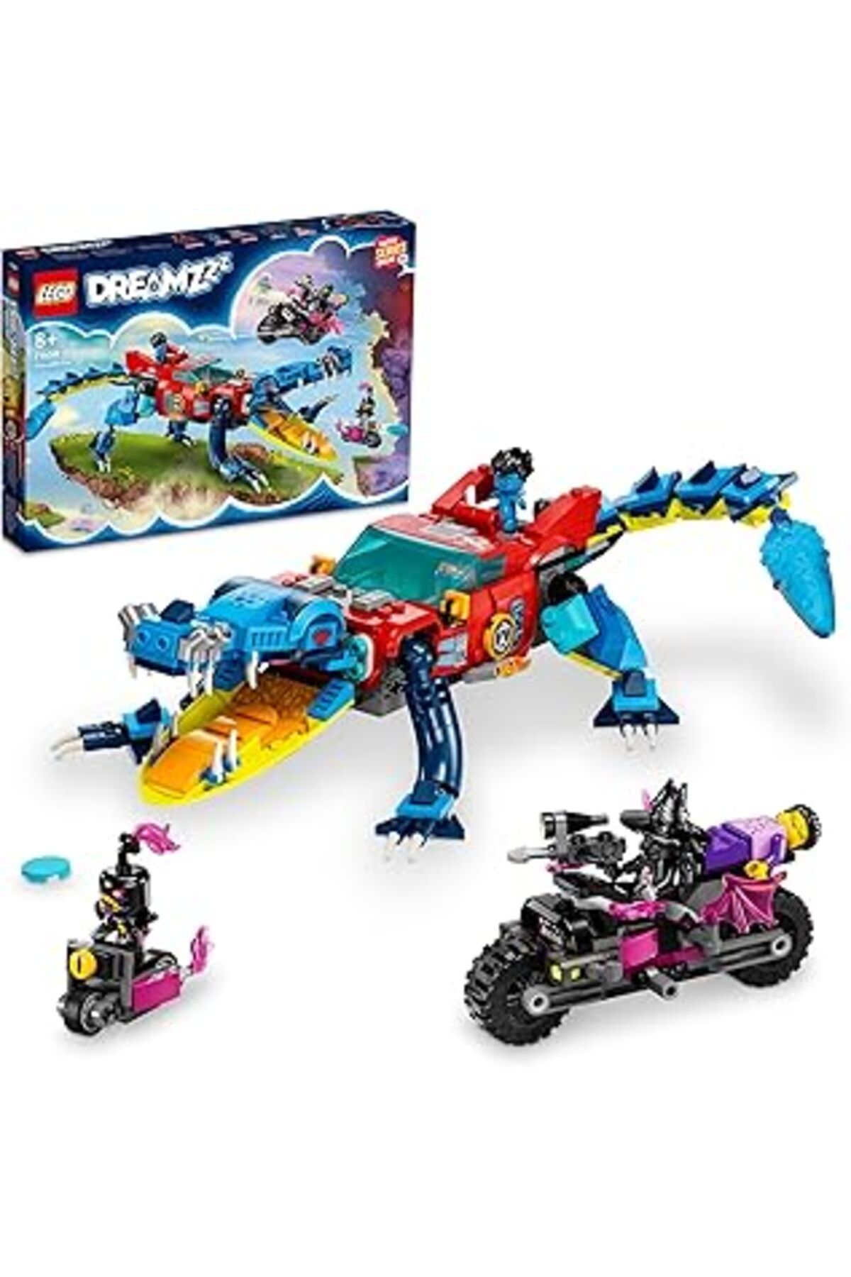 NETWORK ART Lego® Dreamzzz™ Timsah Araba 71458-8 Yaş Ve Üzeri Macera Sever Çocukların 2 Farklı Şekilde İnşa Ede