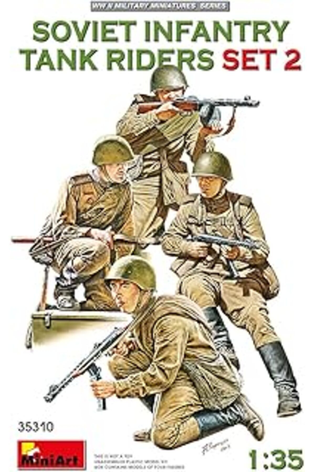 Mu Art Ahşap Miniart 35310 1:35 Sovyet Tankçı Piyade Erleri Set Ii