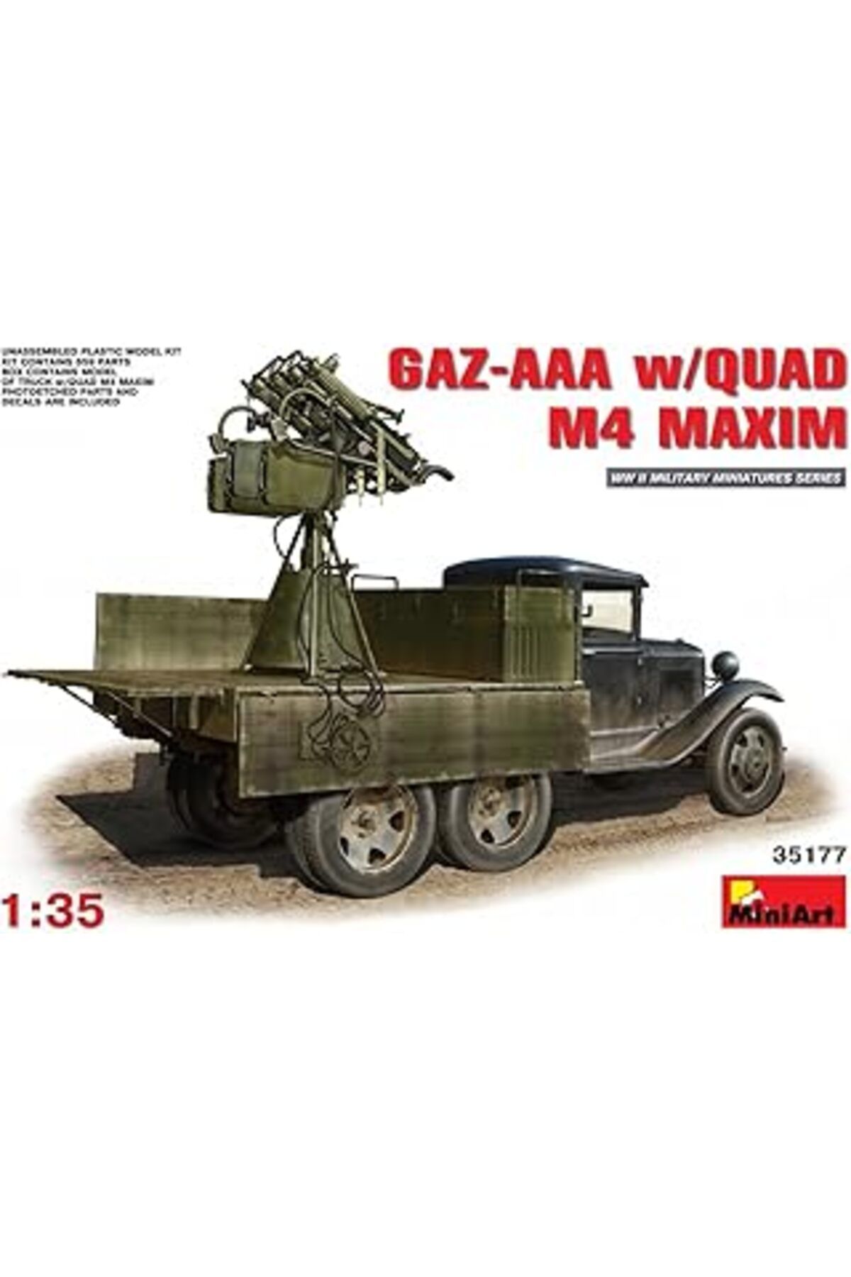 Mu Art Ahşap Miniart 35177 – Modellbausatz Gaz-Aaa S/Quad M-4 Maxim