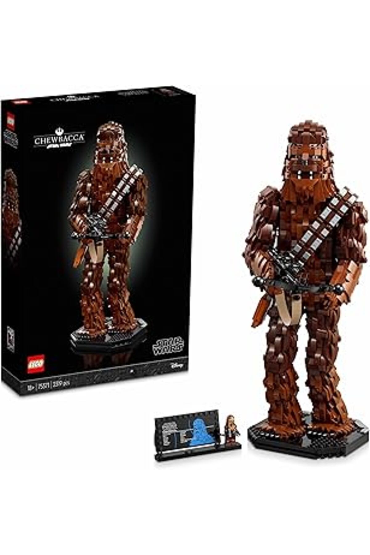 Mu Art Ahşap Lego® Star Wars™ Chewbacca™ 75371 - Yetişkinler Için İnşa Edilebilen Koleksiyonluk Figür Yapım Seti