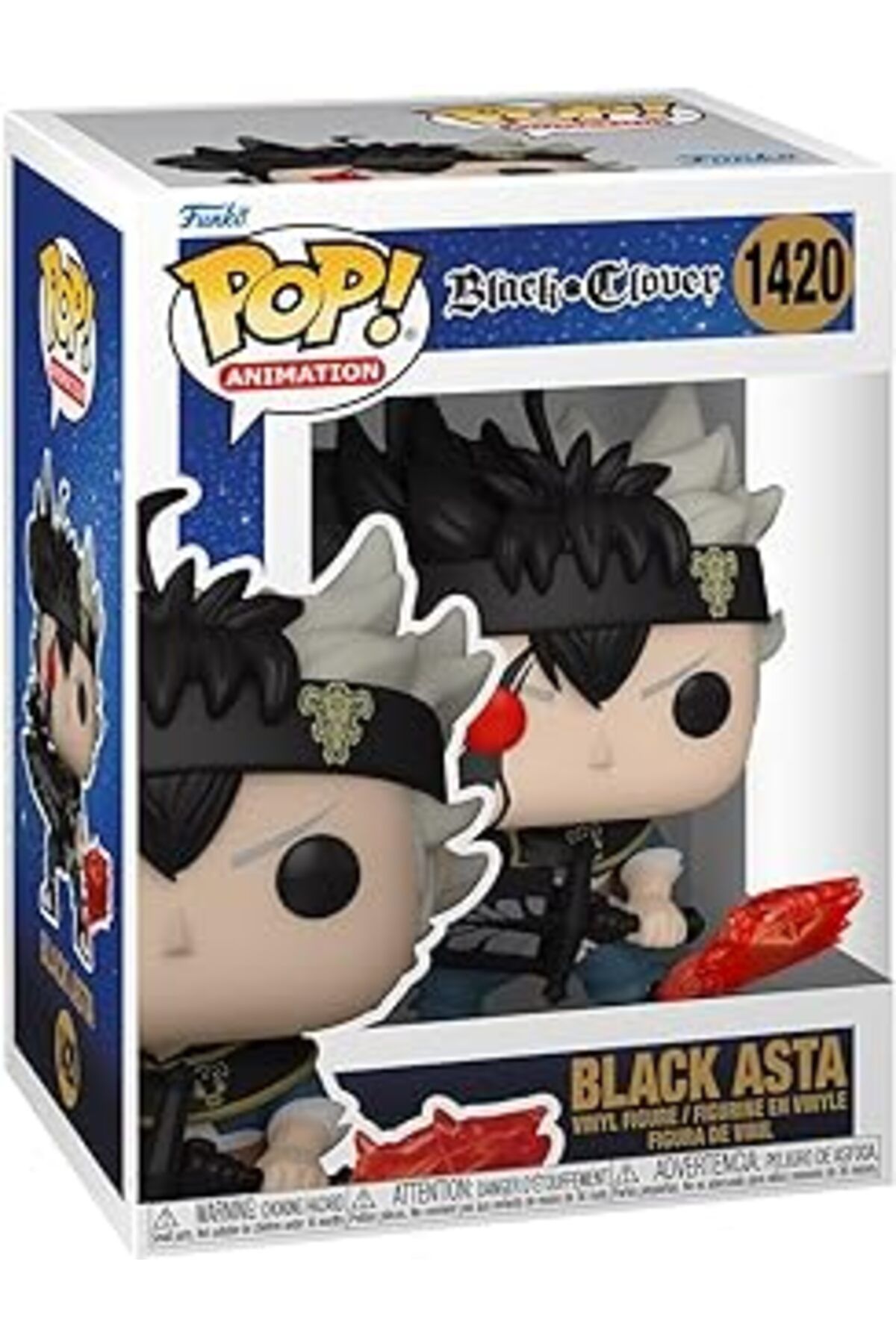 Mu Art Ahşap Funko Pop Figür Animation: Black Clover- Black Asta