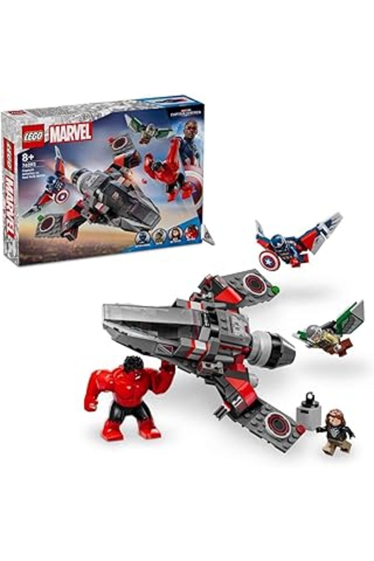 Mu Art Ahşap Kaptan Amerika Ile Red Hulk Savaşı 76292 7 Yaş Ve Üzeri Süper Kahraman Seven Çocuklar İnşa Edilebil