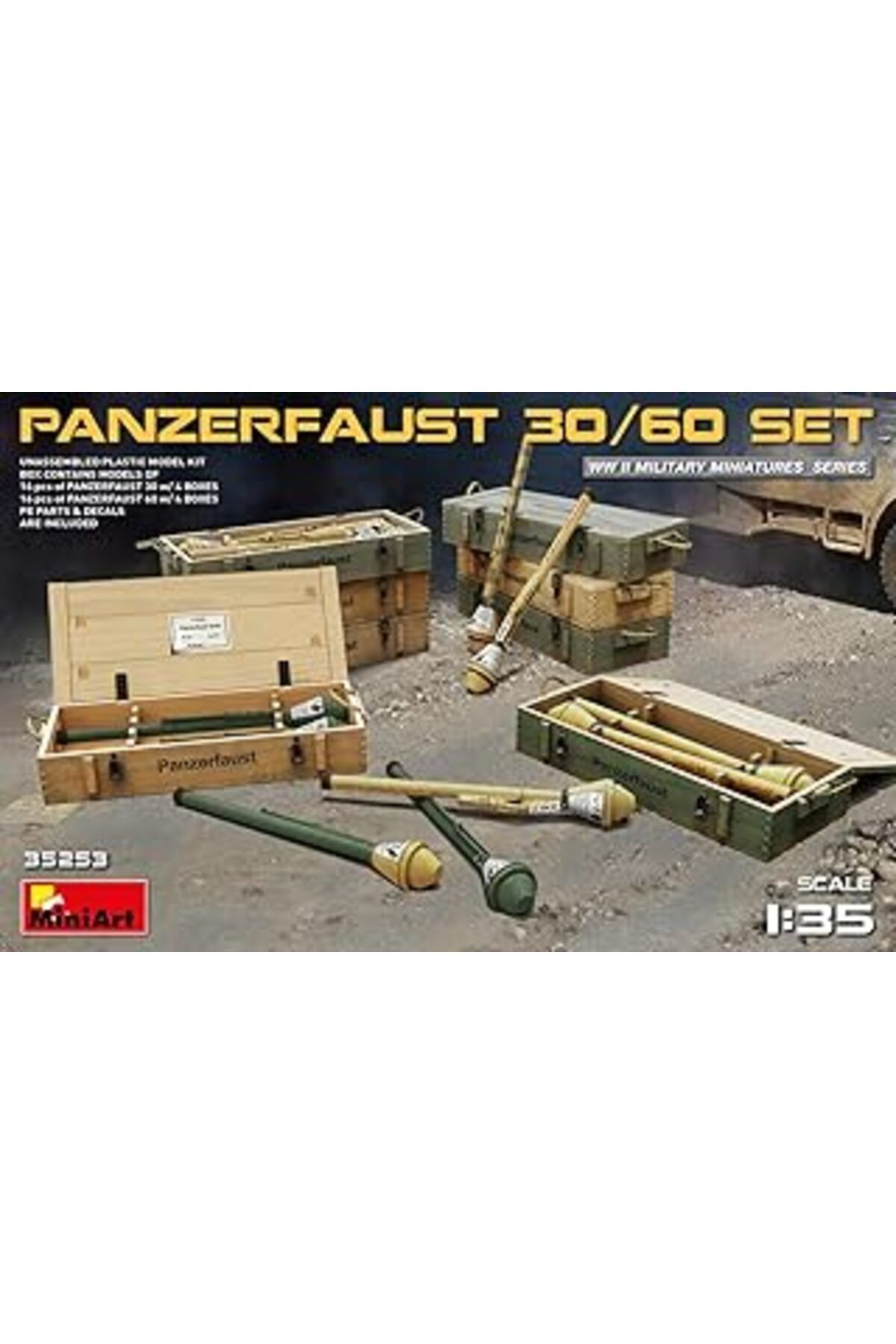Mu Art Ahşap Miniart "35253 Montajlık Model Panzerfaust 30/60 Set"