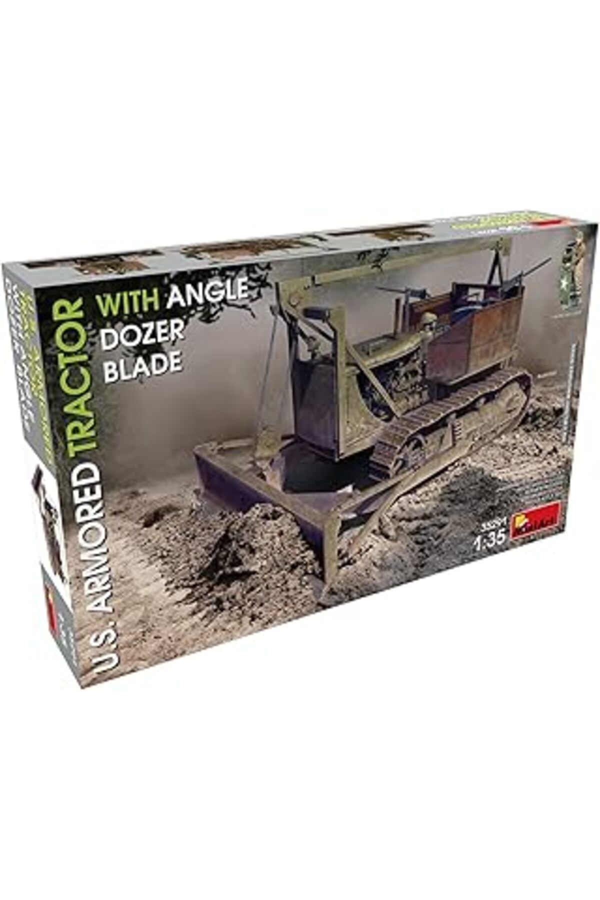 Mu Art Ahşap Miniart 35291 1:35 Amerikan Zırhlı, Açılı Dozer Bıçaklı Traktör