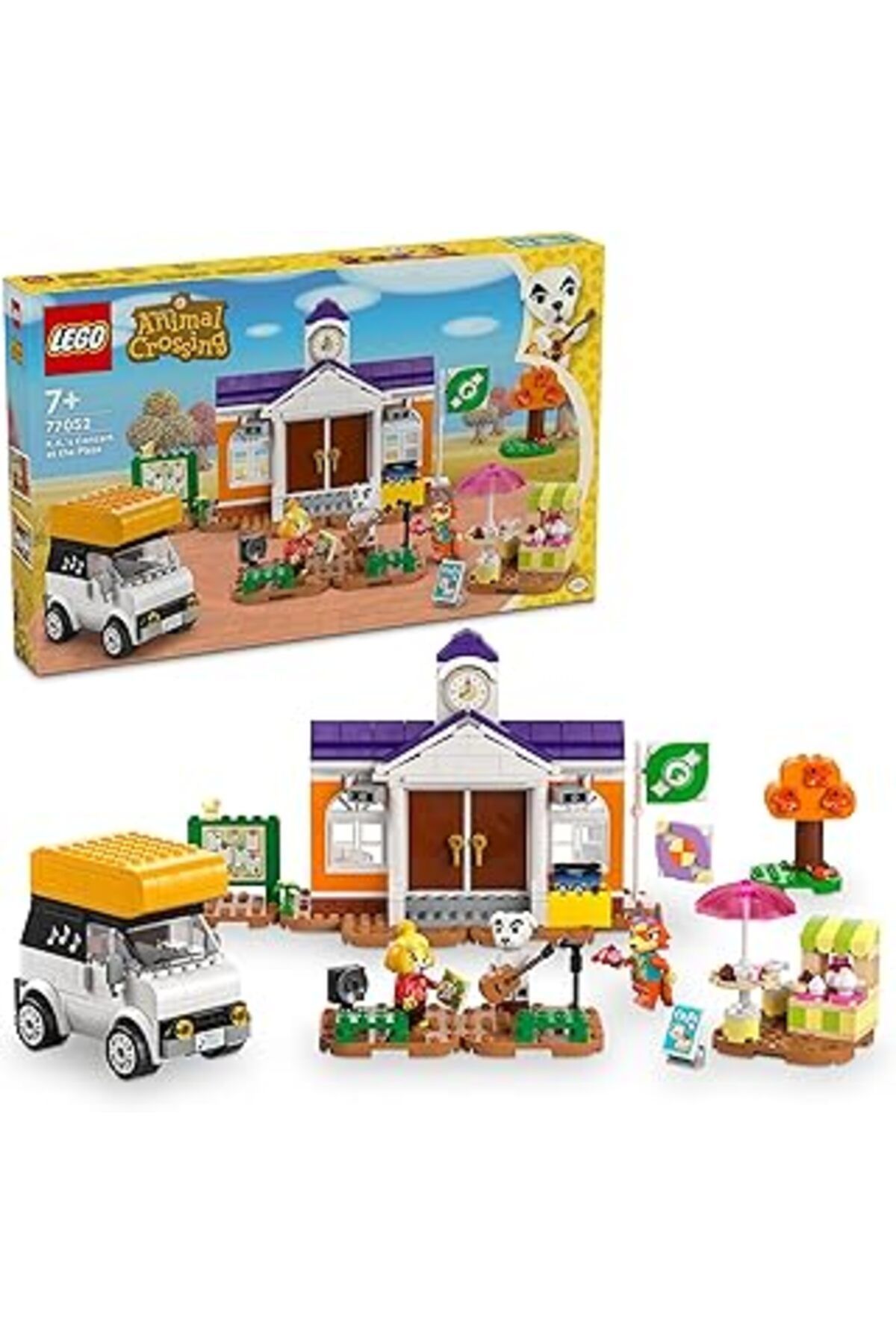 Mu Art Ahşap Lego Animal Crossing K.K. Meydan Konseri 77052-7 Yaş Ve Üzeri Çocuklar İçin Kafe Ve Araç İçeren Oyu